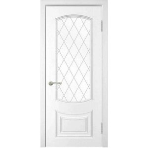 Межкомнатная дверь (дверное полотно) WanMark Форте / ПО белая эмаль 80х200