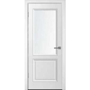 Межкомнатная дверь (дверное полотно) WanMark Уно-2 / ПО белая эмаль 80х200