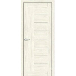 Межкомнатная дверь эко шпон bravo x Браво-29 остекленная Nordic Oak mr. wood