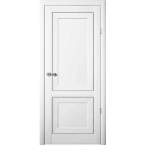 Межкомнатная дверь (комплект) Albero Прадо Винил / Белый / Глухое 80х200