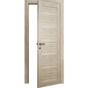 Межкомнатная дверь ВДК ECO Simple 227, Цвет дуб шенон, 700x2000 мм (комплект: полотно + коробочный брус + наличники)