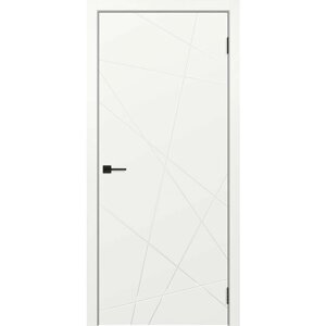 Межкомнатная дверь Вектор цвет белый, глухое полотно ДГ, покрытие эмаль, толщина полотна 38, размер 2000*700