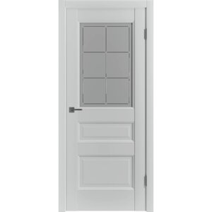 Межкомнатная дверь VFD Emalex 3 до, Steel 2000*800. Комплект (полотно, коробка, наличник)