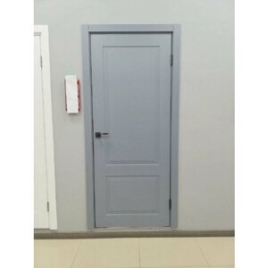 Межкомнатные двери Кантата ДГ глухое полотно, покрытие эмаль серая, толщина полотна 38 мм, размер 2000х700