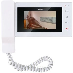 Монитор видеодомофона для дома с трубкой Solo-T, 4.3", сенсорное управление, подключение 2-х вызывных панелей