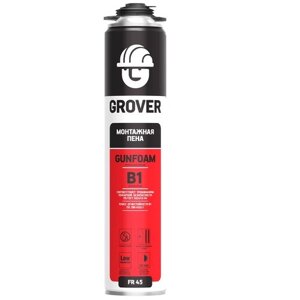 Монтажная пена "Grover B1 огнеупорная профессиональная всесезонная" 750 мл