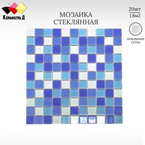 Мозаика стеклянная Керамоград FA022.023.025.080 30х30 20 сеток