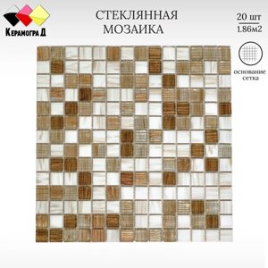 Мозаика стеклянная Керамоград JS16 30,5х30,5см 20 сеток