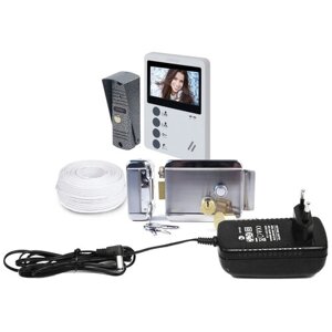Набор: цветной видеодомофон и замок EP-4407 + Anxing Lock-AX042 (F1109EU) - электромеханический замок домофона цена
