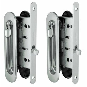 Набор для раздвижных дверей Armadillo SH011-BK CP-8 Хром (комплект 2 штуки)