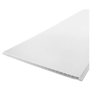 Никопласт панель ПВХ 3000х250х8мм белая глянцевая (10шт=7,5м2) / NIKOPLAST стеновая панель ПВХ 3000х250х8мм белая глянцевая фарфор (упак. 10шт. 7,5 кв
