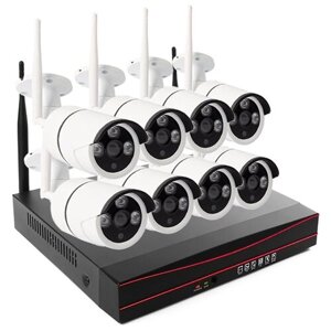 Okta Vision Street - 2.0R (Lux) - готовый комплект видеонаблюдения для дома на 8 камер, система видеонаблюдения для частного, цена уличное видеонаблюдение