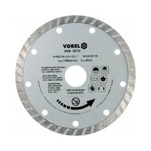 Отрезной алмазный диск VOREL TURBO 125 мм 8752