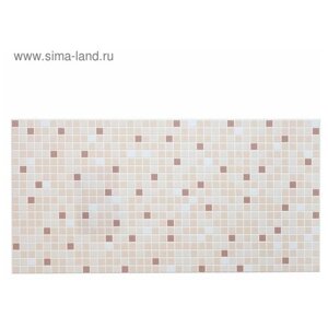 Панель ПВХ Мозаика коричневая 957х482 мм