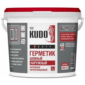 Паропроницаемый шовный акриловый герметик KUDO PROFF SMS-351