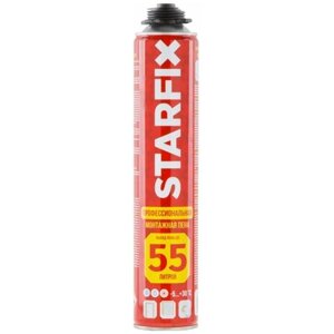 Пена монтажная профессиональная всесезонная STARFIX Gunfoam (750мл) (Выход пены до 55 литров) (SM-88276-1)