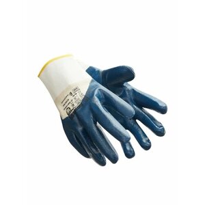 Перчатки Ампаро Нитрос КЧ универсальные, с частичным латексным покрытием, с антибактериальной обработкой, 6405 (448575)-9