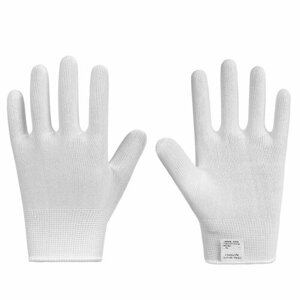 Перчатки рабочие защитные Чибис ПЭ полиэфирные белые (13 класс, размер 10, XL)