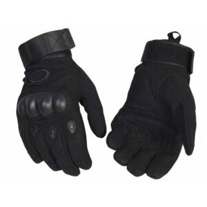 Перчатки тактические с закрытыми пальцами (черные) Размер XL (9-10 см)