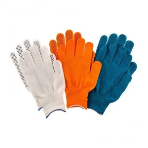 Перчатки В наборе, цвета: оранжевые, синие, белые, ПВХ точка, XL, РОСС PALISAD 67853