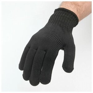 Перчатки защитные черные, M