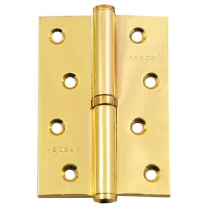 Петля для деревянных дверей, с подшипником, Apecs, 100х70 мм, правая, B-Steel-G R, золото
