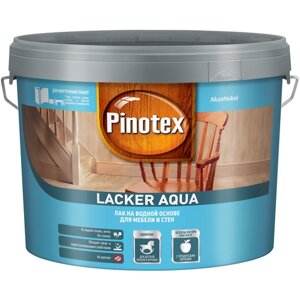 Pinotex Lacker Aqua бесцветный, матовая, 9 л