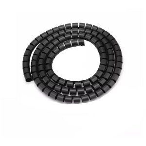 Пластиковая защитная спираль для шлангов и РВД KraftBerg 25 мм (Черный) 1 метр