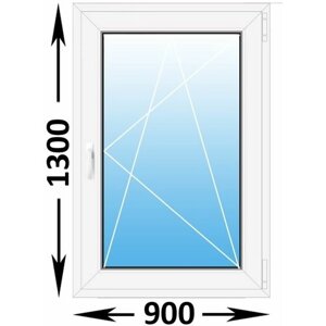 Пластиковое окно Veka WHS одностворчатое 900x1300 (ширина Х высота) (900Х1300)