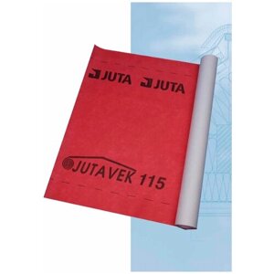 Подкровельная супердиффузионная водонепроницаемая мембрана Juta Ютавек 115 (1,5х50 м/75 кв м) красный