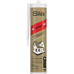 Полиуретановый герметик Sila PRO PU Sealant HM WHITE высокомод, белый RAL 9010, 300 мл SLPUSW300