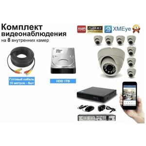 Полный готовый комплект видеонаблюдения на 8 камер Full HD (KIT8AHD300W1080P_HDD1TB)