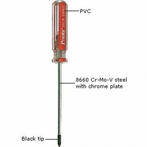 Прецизионная крестообразная отвертка ProsKit 89123B (8.0x200мм)