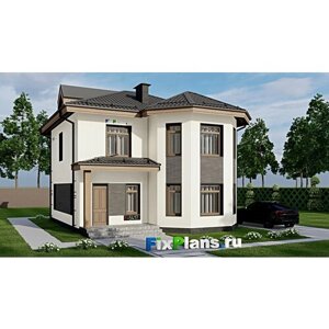 Проект двухэтажного дома площадью 125.45 м2 F-5417