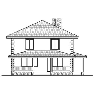 Проект газобетонного дома Catalog-Plans-40-04BT (156,51кв. м, 10,48x10,4м, газобетон 400)