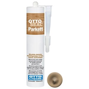 Профессиональный акрилатный герметик для паркета и ламината OTTOSEAL Parkett A221 C66 (темный бук), 310мл