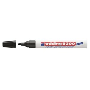 Промышленный перманентный маркер Edding E-8300 черный, круглый наконечник 1,5-3 мм {E-8300#1}