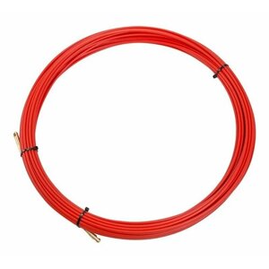 Протяжка кабельная (мини УЗК в бухте) 10,15,20,30м стеклопруток d3.5мм красн. REXANT