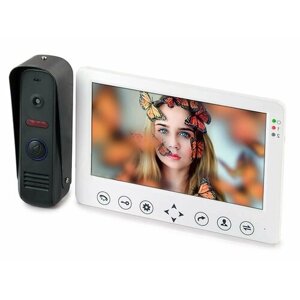 Проводной Hands Free видеодомофон HDcom W-715 (7-дюймовый монитор с функцией видеозаписи по движению) - домофон для дома