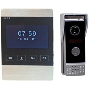 Проводной видеодомофон Seon B-430-10 с записью по движению в облако или на карту памяти, домофон в квартиру, в частный дом, видеозвонок