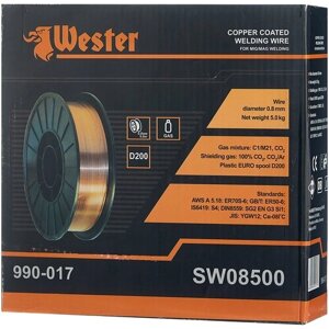 Проволока из металлического сплава Wester SW08500 0.8мм 5кг