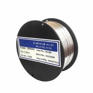 Проволока сварочная для алюминия ER ALMG5 (5356) d. 0,8 D100 кассета 0,5кг