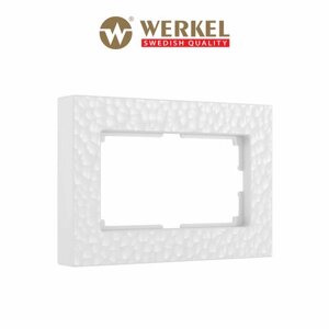 Рамка для двойной розетки Werkel Hammer W0082401 белый