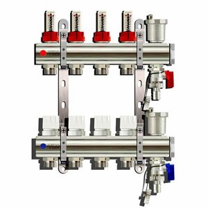 Распределительный коллектор с расходомерами на 8 контуров Tim (KC008)
