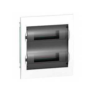 Распределительный шкаф Easy9 24 мод, IP40, встраиваемый, пластик, прозрачная дверь | код. EZ9E212S2FRU | Schneider Electric (5шт. в упак.)