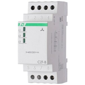 Реле контроля фаз CZF-B (3х400/230+N 8А 1перекл. IP20 монтаж на DIN-рейке) F&F EA04.001.002 (4шт.)