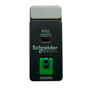 Реле Schneider Electric Zelio Relay RXG11JD с 1 перекидным контактом (1CO) и кнопкой "тест" с напряжением катушки 110В DC