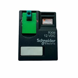 Реле Schneider Electric Zelio Relay RXM4GB1JD с 4 перекидными контактами 4CO и кнопкой "тест" с напряжением катушки 12В DC, 6 шт.