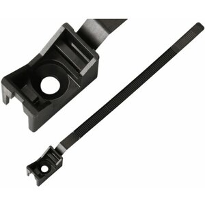 Ремешок-опора для труб и кабеля европартнер PRNT 32-60 черный, с шурупом и дюбелем, 25 шт. 2002 F 15964584