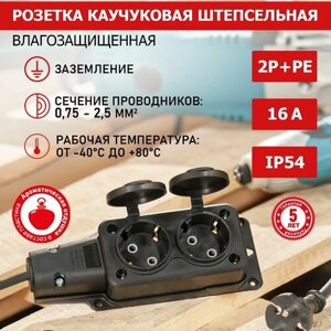 Розетки/вилки с защитным контактом (schuko) REXANT 111-112